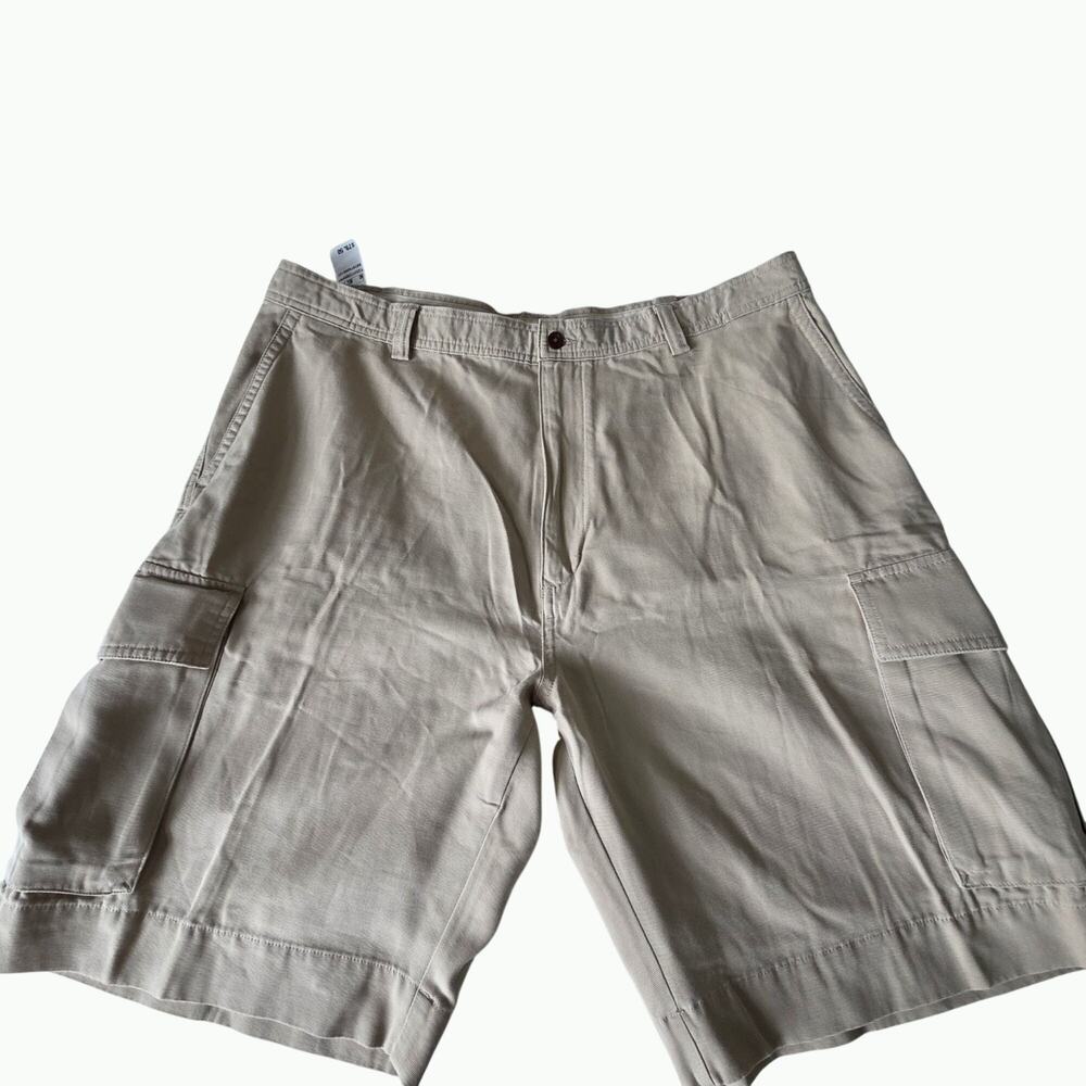 Khaki Cargo Shorts Jos A Bank Mens Size 40 Cotton Summer Outdoor Lightweight NEW